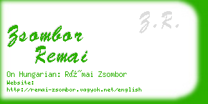 zsombor remai business card